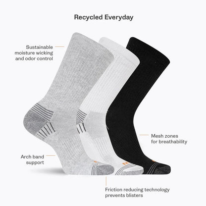 Recycled Low Cut Tab Sock 3 Pack - US 2750