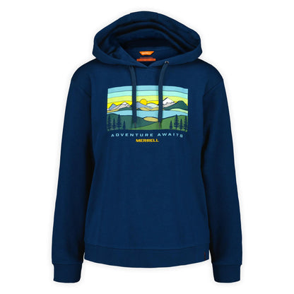 Women's Await Adventure Semi-Cropped Graphic Hoody - US 3331